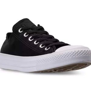 ❌S0LD❌Converse Chuck Taylor Ox Black Satin Low Sneakers NIB ⭐️